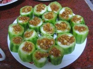 蒜蓉蒸胜瓜的做法步骤图，蒜蓉蒸胜瓜怎么做