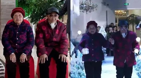 孙女婚礼爷爷奶奶相互搀扶送上戒指,当时的场景是怎样的?