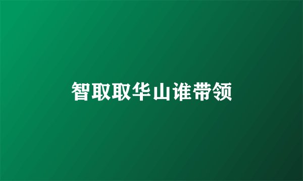 智取取华山谁带领