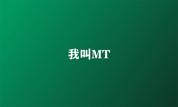 我叫MT