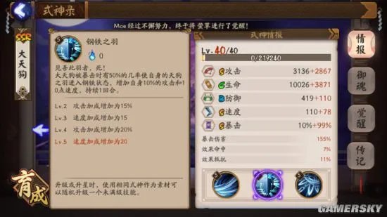 阴阳师大天狗技能详解及御魂搭配推荐 大天狗快速刷图攻略