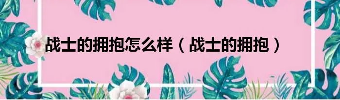 战士的拥抱怎么样（战士的拥抱）