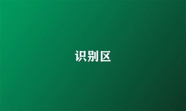识别区