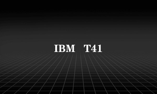 IBM   T41